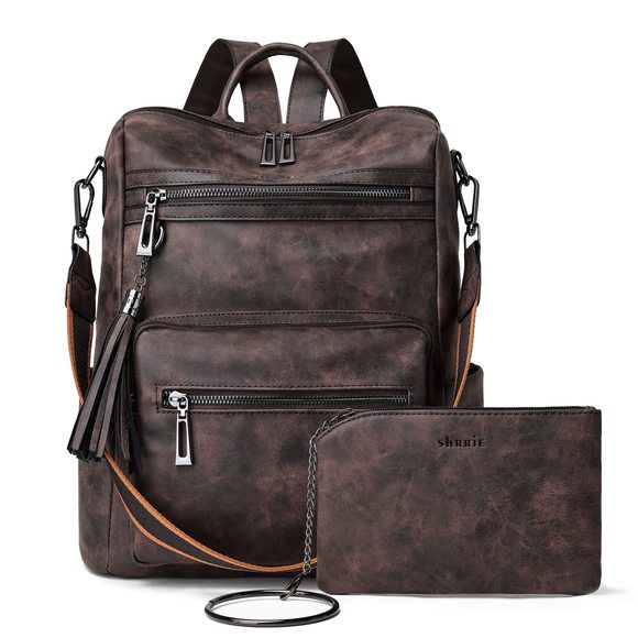 Backpack Purse Leather Backpack Fashion Desner Travel Backpack xD main image 5